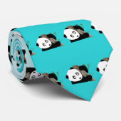 Cravate Panda Dans L'Arbre (Roulé)