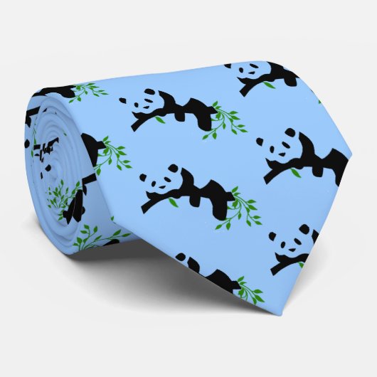Cravate Panda de repos (Roulé)