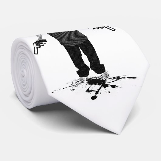 Cravate Panda de tueur (Roulé)