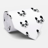 Cravate Panda et lunettes (Roulé)