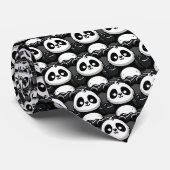 Cravate Panda Méditant Zen - Pose Mignonne Méditation Anim (Roulé)