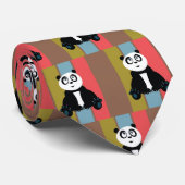 Cravate Panda Retro (Roulé)