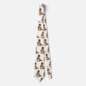 Cravate Pangolin mignon diplômé dessin animé (Devant)