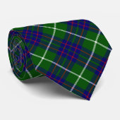 Cravate Panier bleu vert tartan MacIntyre (Roulé)