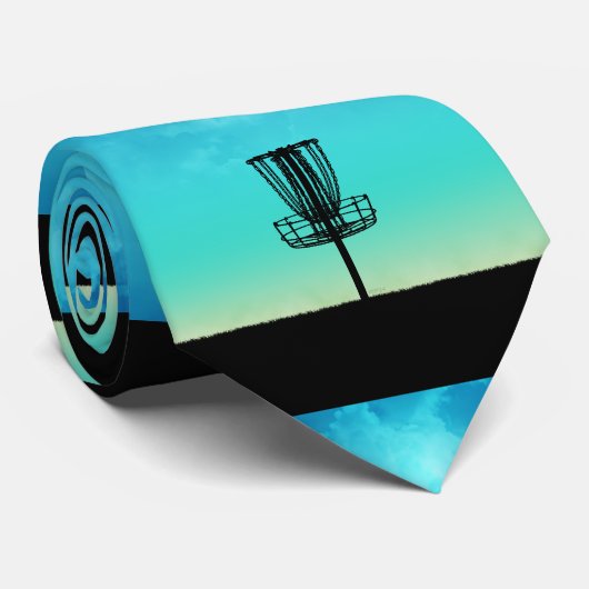 Cravate Panier de golf de disque (Roulé)