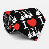 Cravate Panier de golf I Heart (Love) (Roulé)