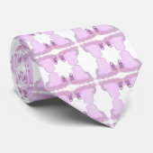 Cravate Panier de lapin de Pâques Sparkle avec des fleurs (Roulé)