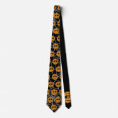 Cravate Panier d'Halloween Bick ou cadeau de basket-ball (Devant)