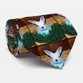 Cravate Panier lapin de Pâques (Roulé)