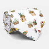 Cravate Paniers à fleurs du marché agricole (Roulé)