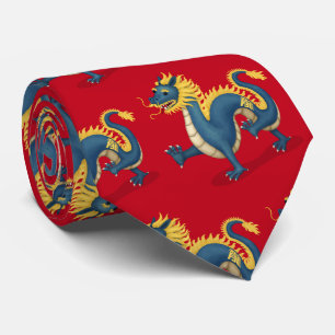 Cravate Panneau astrologie chinois Zodiac Dragon Cute