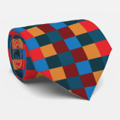 Cravate Panneau de À damiers couleur moderne (Roulé)