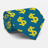 Cravate Panneau dollar (Roulé)