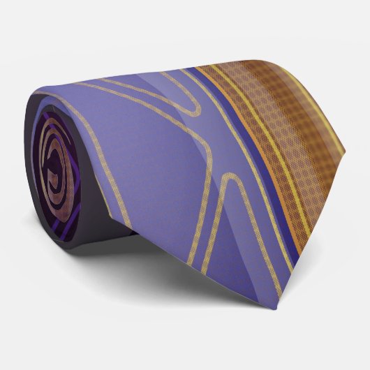 Cravate Panneau Holographique Intel violet Sci-Fi foncé (Roulé)