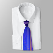 Cravate Panneau Sci-Fi Holographique Spectre Bleu (Attaché)