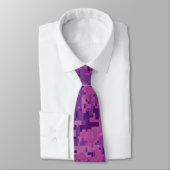 Cravate Panneau Zodiac Pearl Sagittarius Fuchsia Camo numé (Attaché)