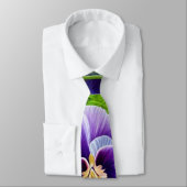Cravate Pansies violettes -AI ART (Attaché)