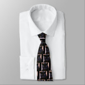 Cravate Panthère noire (Attaché)