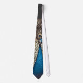 Cravate Paon Bleu Antique (Devant)