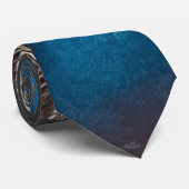 Cravate Paon Bleu Antique (Roulé)