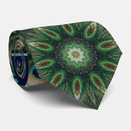 Cravate Paon mystique (Roulé)