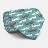 Cravate Papa Mustache Motif (Roulé)