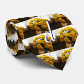 Cravate Papa Yellow Roses (Roulé)