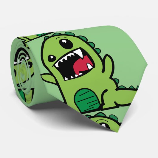 Cravate PAPASAURUS Dinosaur (Roulé)