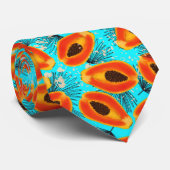 Cravate Papaya tropicale (Roulé)