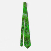 CRAVATE PAPIER MARBÉ, MOTIF ABSTRAIT VERT BLEU PEACOCK (Dos)