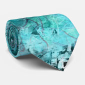 Cravate Papier néon bleu effilé (Roulé)