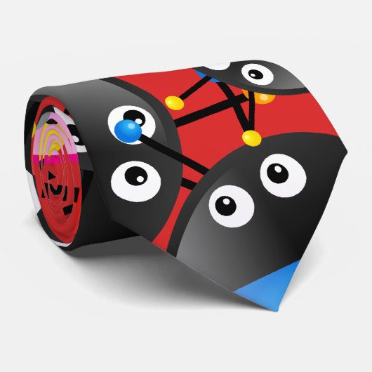Cravate Papier peint de coccinelle (Roulé)