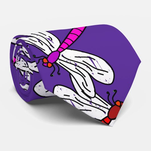 Cravate Papier peint de libellule (Roulé)