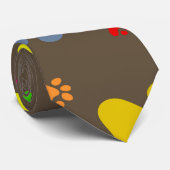 Cravate Papier peint de patte (Roulé)