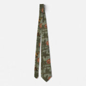 Cravate Papier peint en treillis de William Morris (Dos)