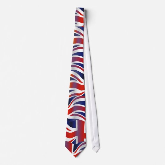 Cravate Papier peint onduleux britannique de drapeau (Devant)