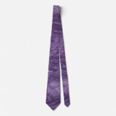 Cravate papier ridé brillant violet (Devant)