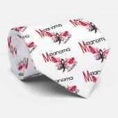 Cravate PAPILLON 3,1 de mélanome/cancer de la peau (Roulé)