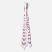 Cravate Papillon à fleurs avec Sakura rose (Devant)