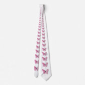 Cravate Papillon à fleurs avec Sakura rose (Dos)