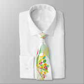 Cravate Papillon abstrait d'art moderne de points de (Attaché)