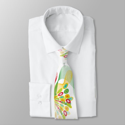 Cravate Papillon abstrait d'art moderne de points de (Attaché)