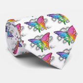 Cravate Papillon arc-en-ciel (Roulé)