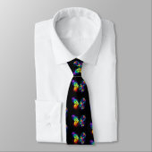 Cravate Papillon arc-en-ciel (Attaché)