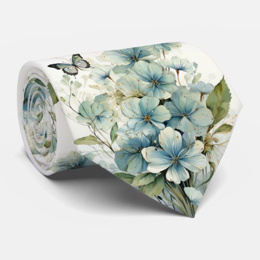 Cravate Papillon bleu (Roulé)