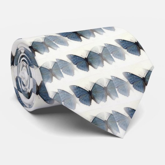 Cravate Papillon bleu (Roulé)