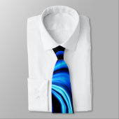 Cravate Papillon bleu Abstrait (Attaché)