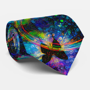 Cravate Papillon d'arc-en-ciel