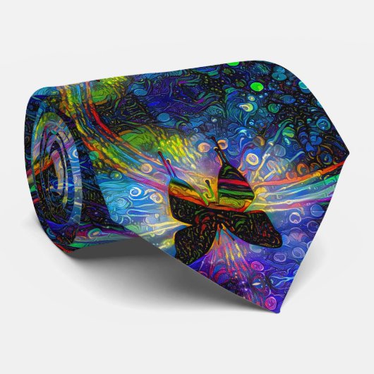 Cravate Papillon d'arc-en-ciel (Roulé)