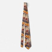 Cravate Papillon de Fleur Sauvage Vintage (10) (Dos)